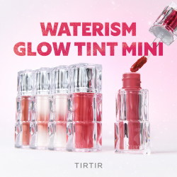 TIRTIR Waterism Glow Tint - Долговременный блеск для губ в маленькой упаковке оттенок 18 Cherrid (Red Holic Collection), 1 g