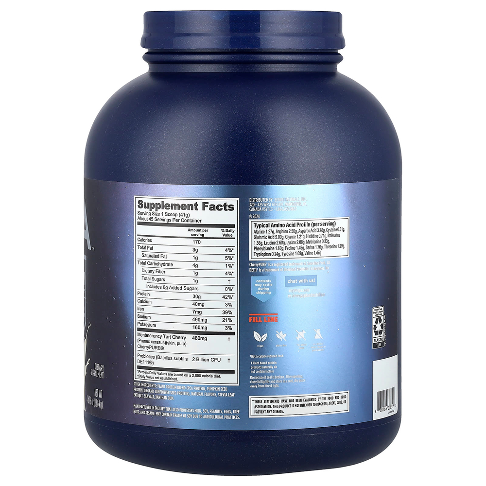 Vega, Растительный протеин, Performance Protein + Recovery, кремовая ваниль, 1,86 кг (4 фунта 1,8 унции)