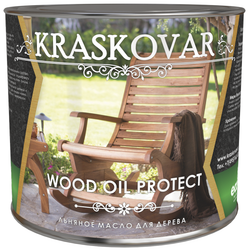 Масло льняное для дерева Kraskovar Wood Oil Protect