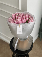 Букет из 25-ти нежно-розовых тюльпанов - нет в наличии