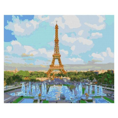 Алмазная мозаика 40*50см. полн.заполн. "Эйфелева башня" (Lori)