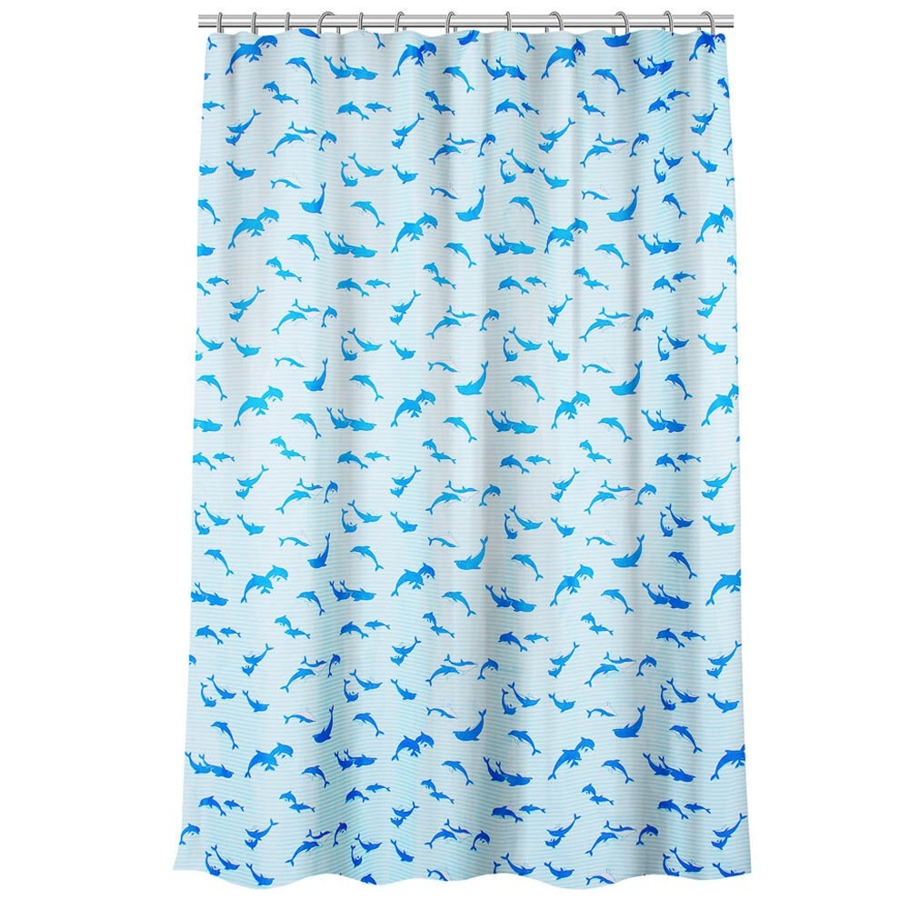 Штора для ванной 180*180см "Дельфин"