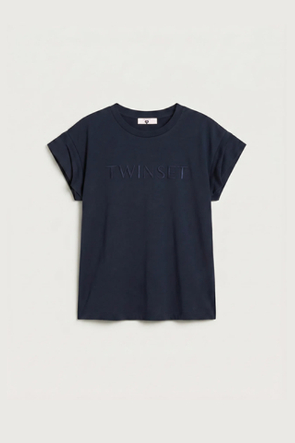 TWINSET Футболка с фирменным лого
