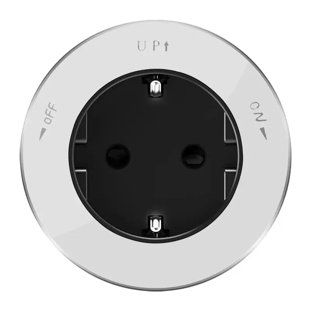 MULTITRACK Розетка 2К+З круглая 16 А/250 В БЕЛЫЙ