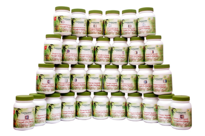 Маска Sangam Herbals Multani Mitti churnam Мултани митти чурна смесь сухого растительного сырья 100 г