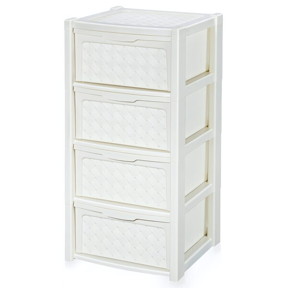 Комод "Виола" 4-х секционный (цвет в ассорт. бежевый, коричневый, слоновая кость)