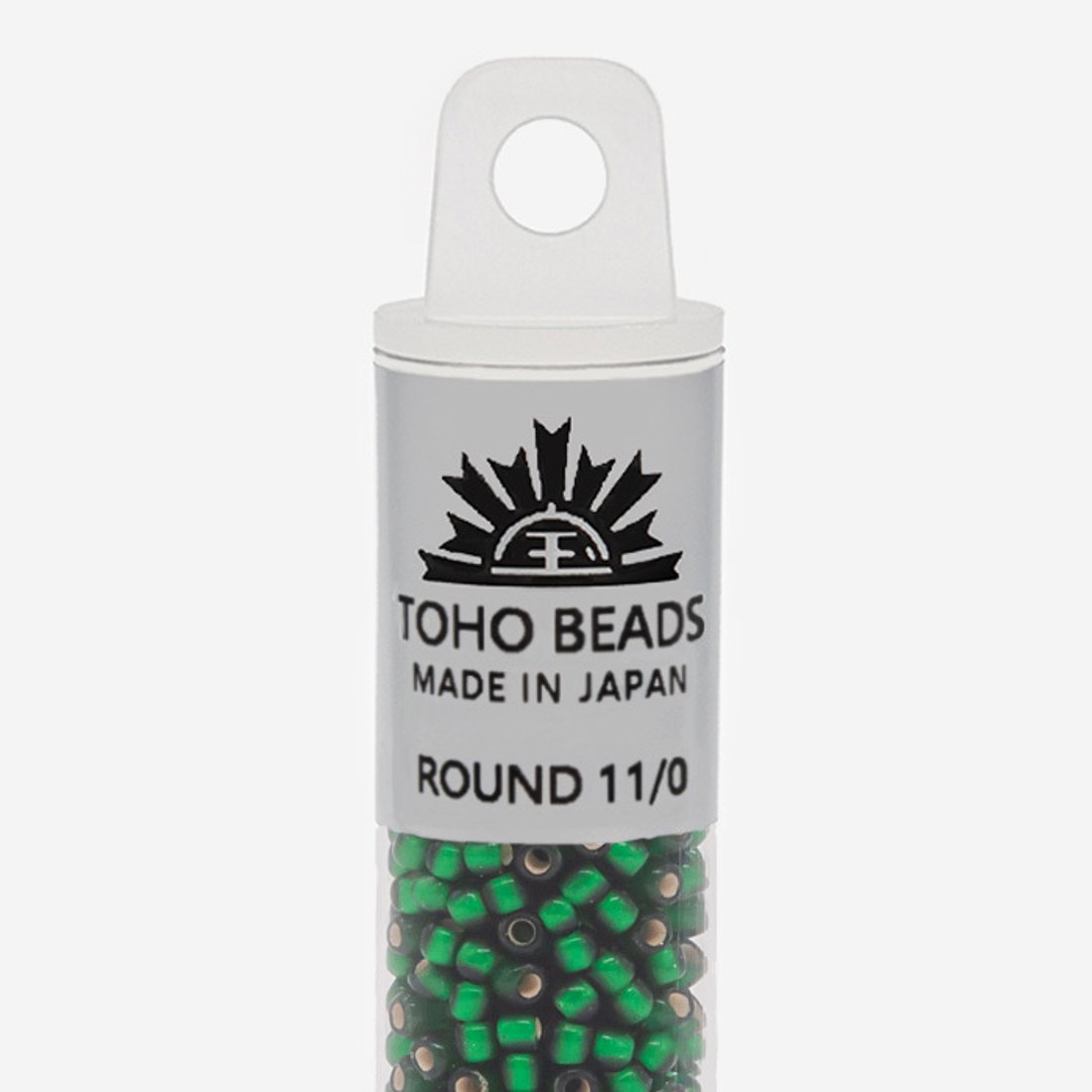 Японский бисер TOHO Round 11/0 (№36F), с внутренним серебрением, прозрачный матовый