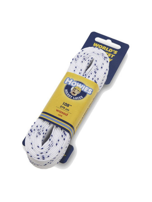 Шнурки хоккейные Howies профессиональные с пропиткой белые