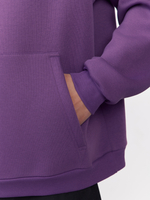 Худи с начесом (темно-фиолетовый)