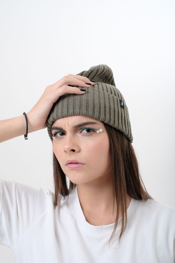 Шапка Ordinary Beanie Оливковая - фото 2