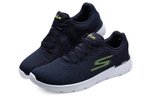 Skechers Skechers Go Run 400 Generate lightweight and comfortable soft-soled sports mesh mesh fabric synthetic leather TPU shock absorption non-slip wear-resistant breathable low-cut casual running shoes men's blue and green