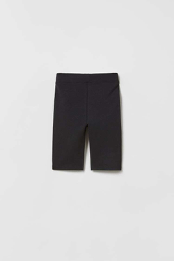 ZARA ОДНОТОННЫЕ ЛЕГГИНСЫ ДЛЯ ВЕЛОСПОРТА, ЧЕРНЫЙ
