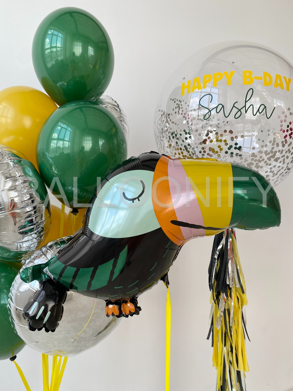 Набор шаров "Экзотический тукан" Дизайн № 2