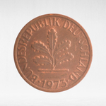 Germany, 1 Pfennig, 1973, (Stuttgart Mint - "F"), VF