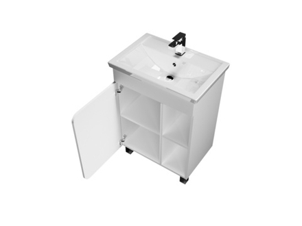 Тумба 1Marka Nuvo 60H 1д. Белый глянец