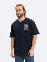 Футболка синяя оверсайз ХК "Шанхайские Драконы" (ТМ Atributika&Club)