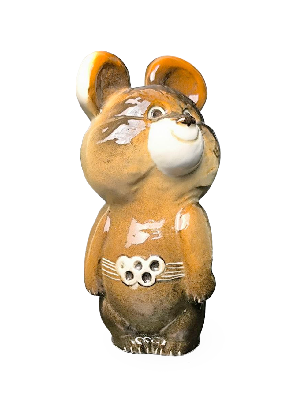 Фарфоровая статуэтка "Олимпийский мишка" ЛФЗ