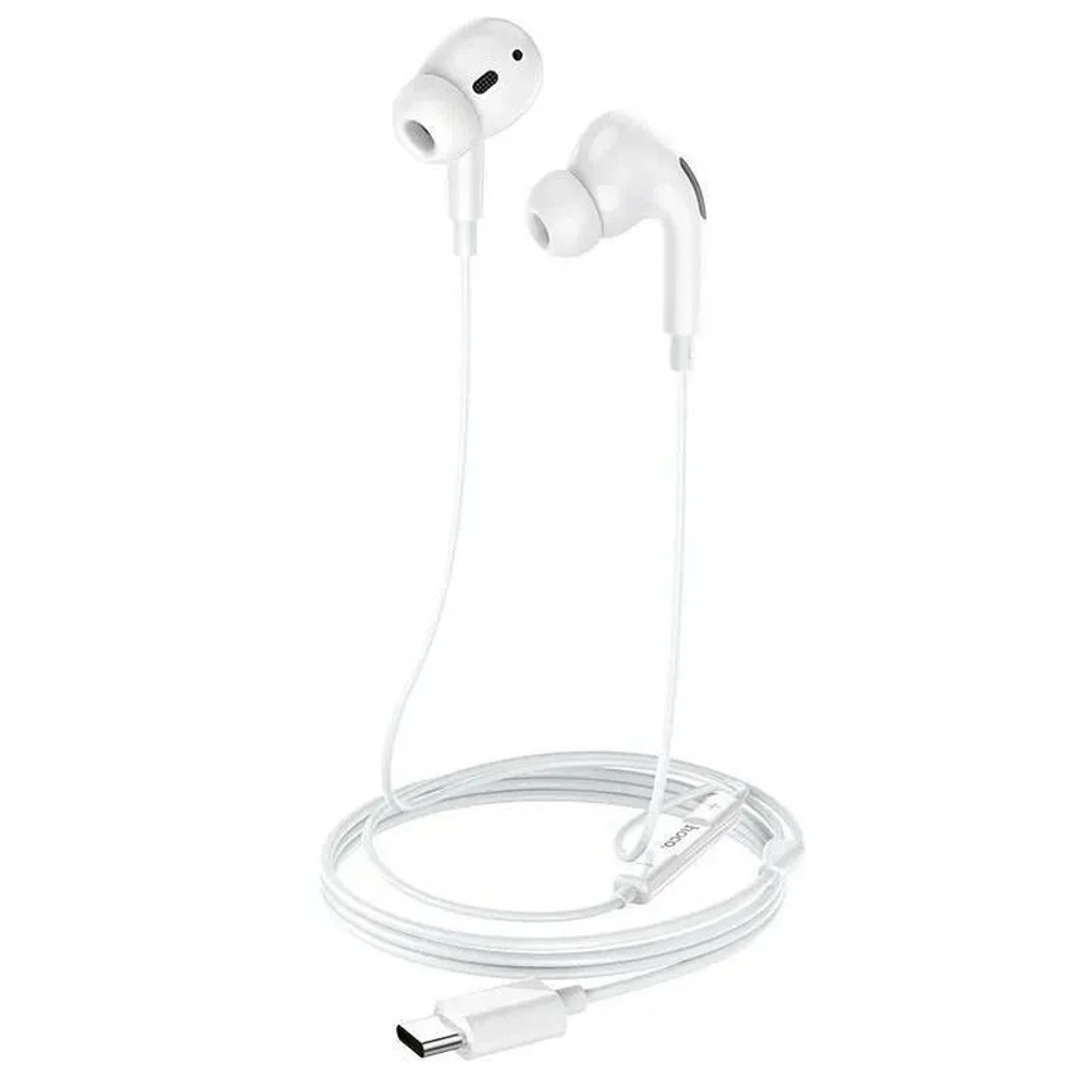Гарнитура Type-C Hoco M1 Pro (вакуумные) Белая
