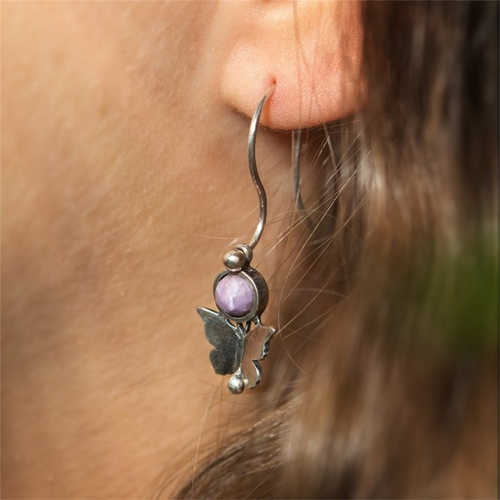 Серьги "Поцелуй бабочки"