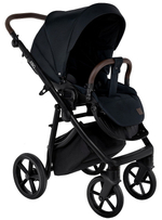Детская коляска Roan Esso 3 в 1 с автокреслом Pituso Baesa Pro Black,Beige Canopy ESS111/1 Caviar/Black
