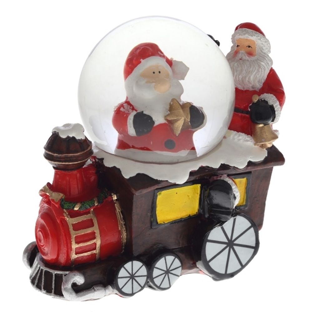 GAEM Фигурка декор в стекл шаре "Олень/Снеговик/Медвежонок/Санта", D4,5 см, L8,5 W5 H8