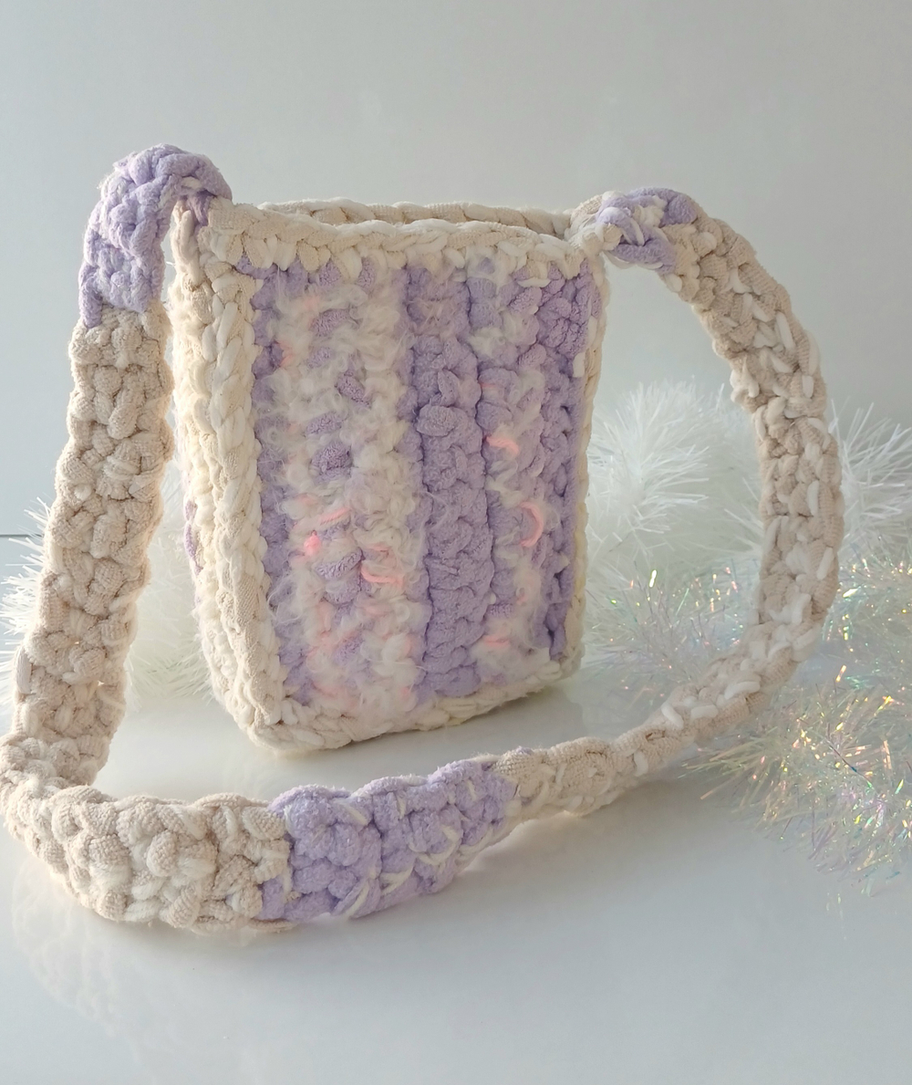 Сумка вязаная кроссбоди