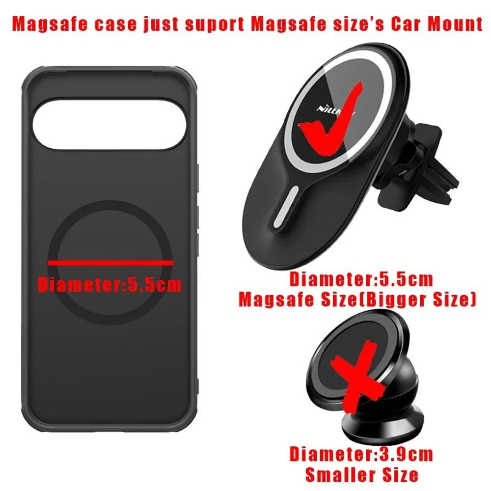 Чехол противоударный от Nillkin c поддержкой MagSafe для Huawei Pura 80 Pro и 80 Pro+, серия Super Frosted Shield Pro Magnetic Case