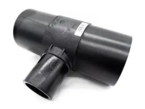 Тройник полиэтиленовый литой (спигот) переходной 90º для сварки в стык ПЭ100 SDR11 Ру16