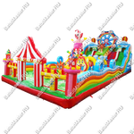 Коммерческий надувной батут "Максипарк развлечений" 18*9*8 м