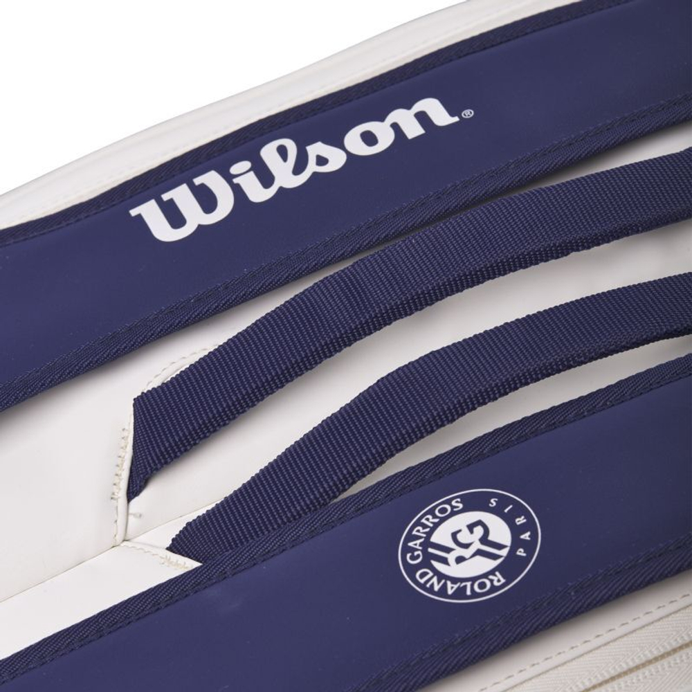 Сумка теннисная Wilson Roland Garros Super Tour 9 Pack - navy/white/clay