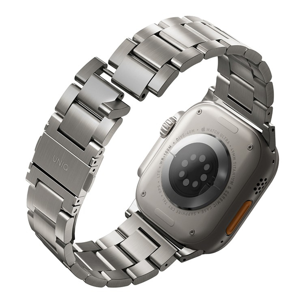 Ремешок Uniq OSTA Steel Strap для Apple Watch 49-46-45-44 мм, серебристый