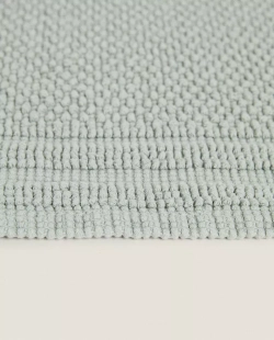 ZARA HOME ХЛОПКОВЫЙ КОВРИК ДЛЯ ВАННОЙ, ЗЕЛЕНЫЙ