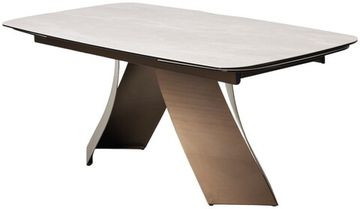 Стол YON 180 TL-109, испанская керамика / Шоколадное золото каркас