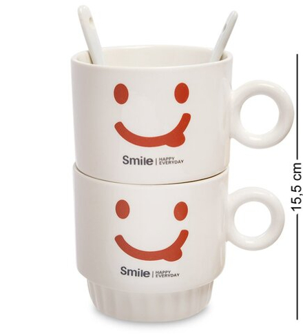 MUG-171/2 Набор из двух кружек «Счастливая улыбка каждый день»
