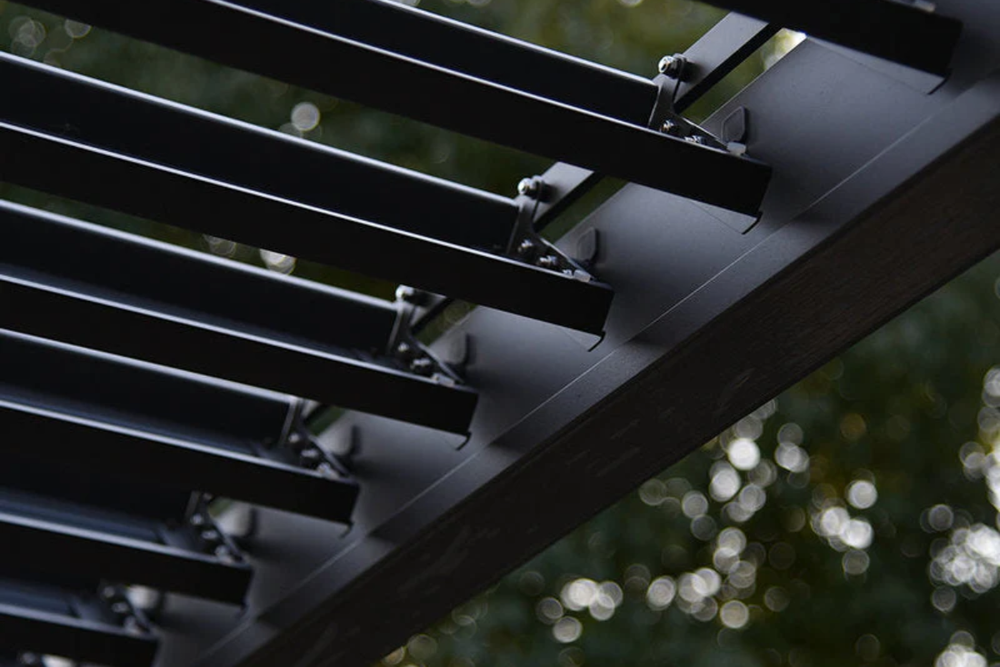 Пергола биоклиматическая Cronon Luna 3х3 м, антрацит