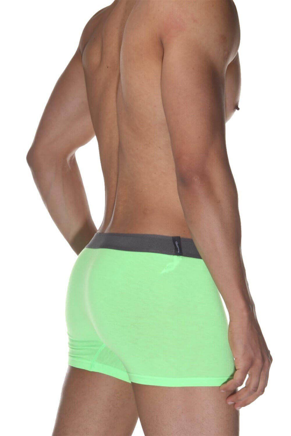 Салатовые хлопковые трусы-боксеры (Размер: L) (Цвет: салатовый)