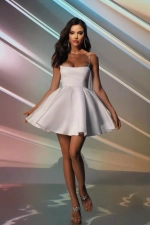 Платье атласное