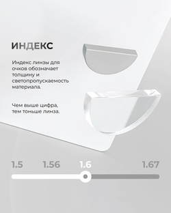 Линза Clear Vision 1.6 Blue Block с защитой от синего света