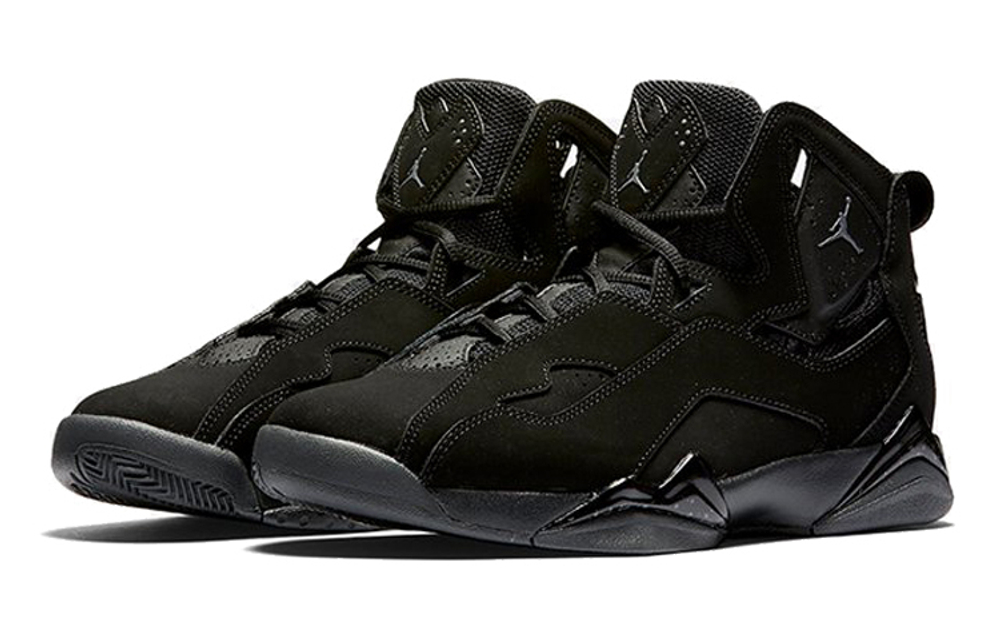 Jordan Air Jordan 7 True Flight high-top retro basketball shoes GS Black enhanced version