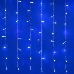 ULD-C3020-264-TTK WHITE IP44 Занавес светодиодный с эффектом мерцания. 3х2м. 264 светодиода. Белый свет. Провод прозрачный. TM Uniel