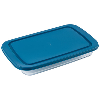 Форма для запекания BELLISSIMO 2,2 л, с пласт крышкой, из боросиликатного стекла. 103629-SK