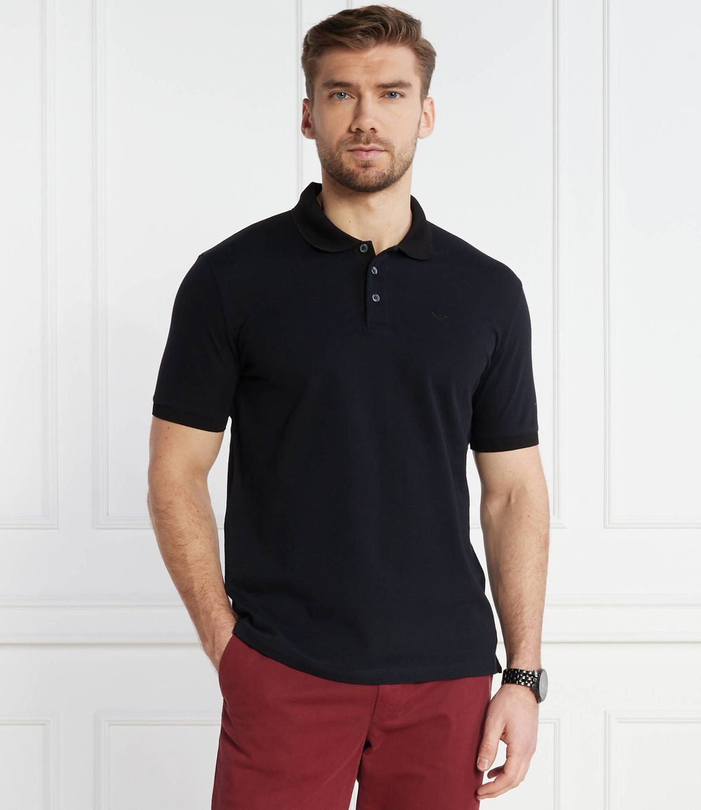 Поло Emporio Armani - черный(3D1FM1 1JTKZ)