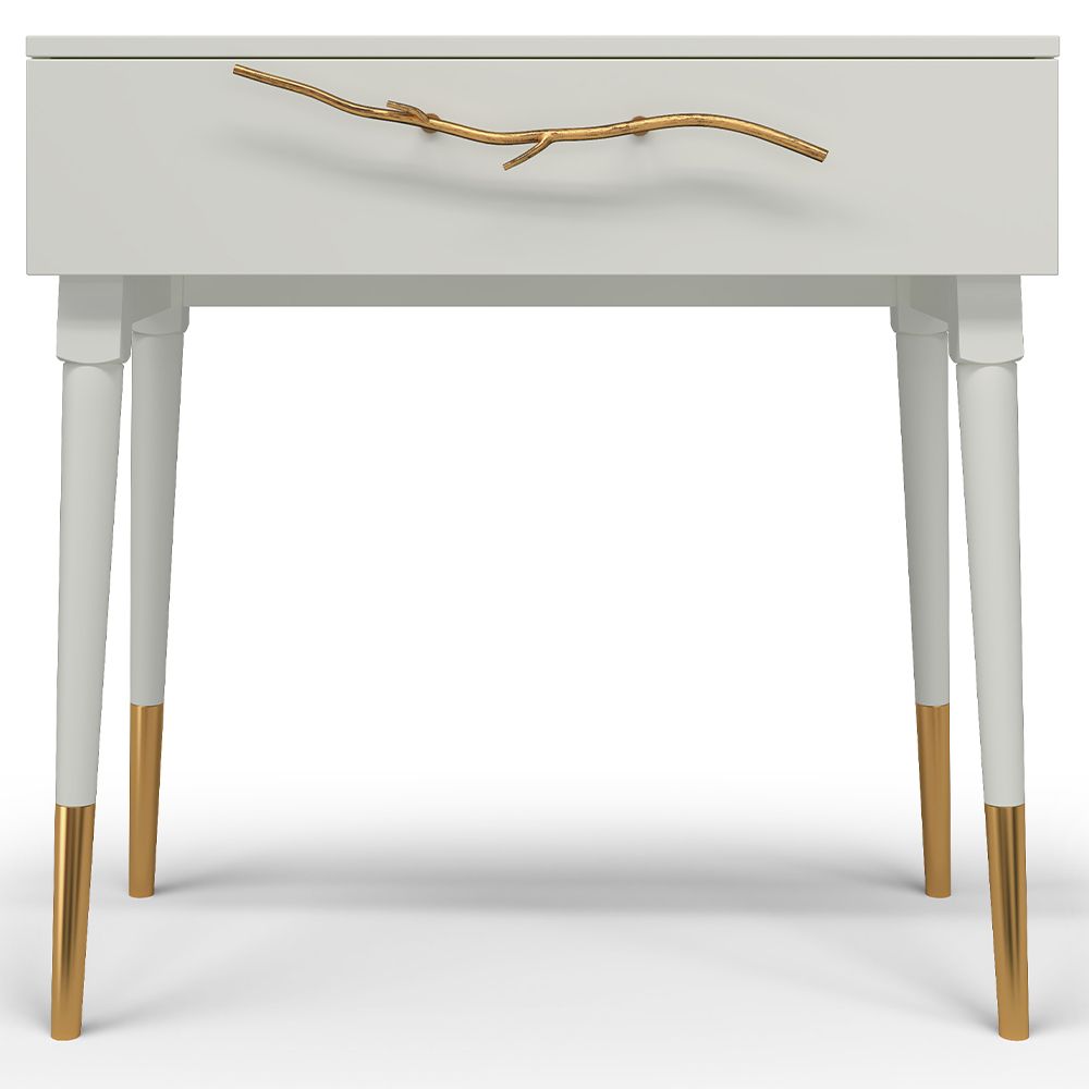 Консоль Арт Колор matte Стайл Голд Белый опал матовый