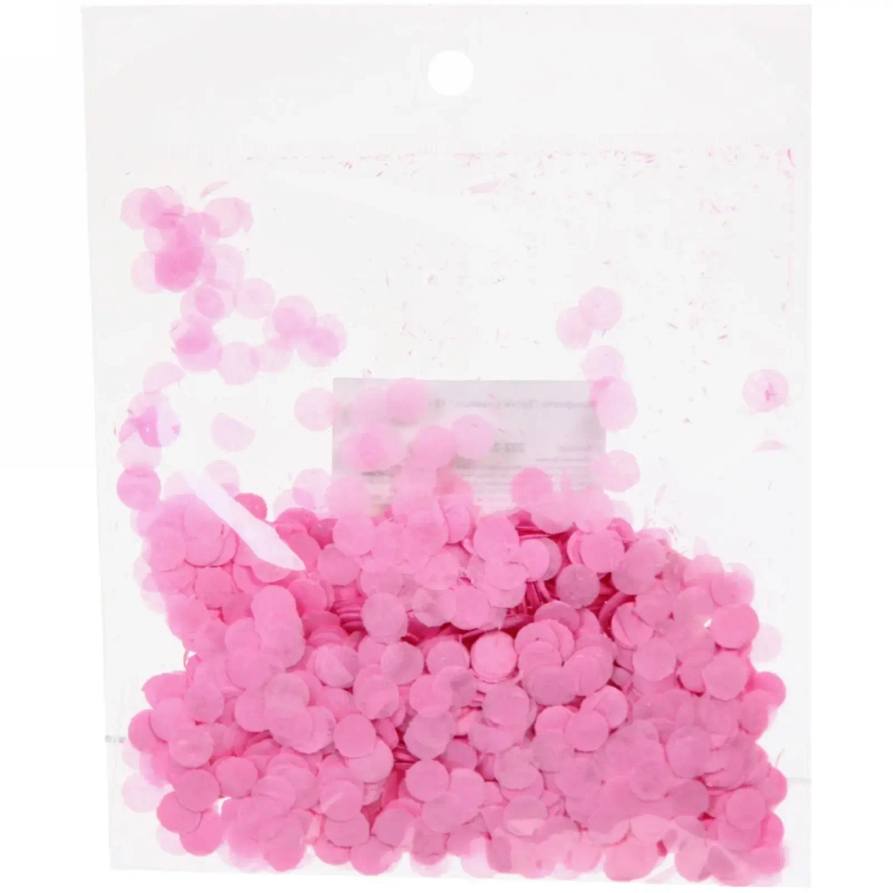 Конфетти «Круги розовые» 10 г, бумага