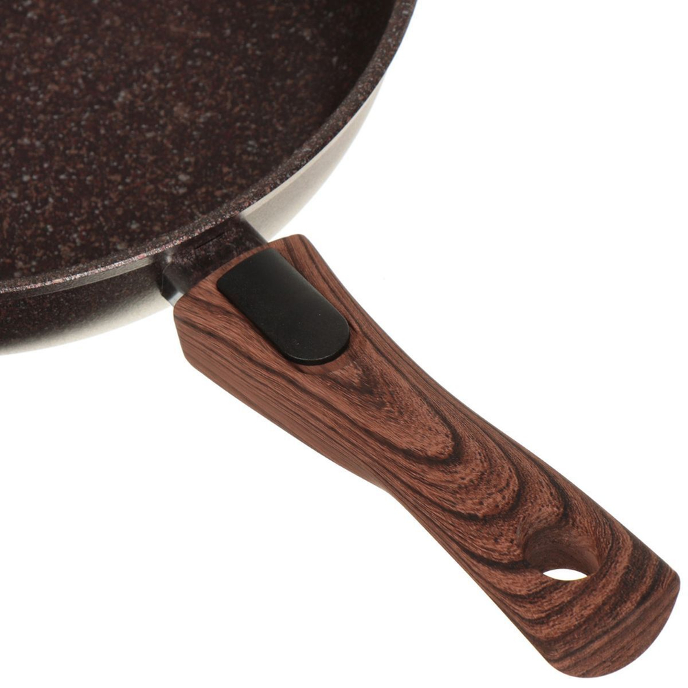 Сковорода алюминий, 26 см, антиприг, Kukmara, Granit Ultra, красн, сга263а, с крыш, съем руч