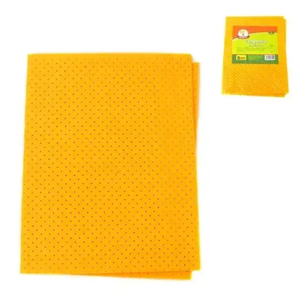 Салфетка д/СТЕКЛА Умничка перфорированная Замша 22*38см