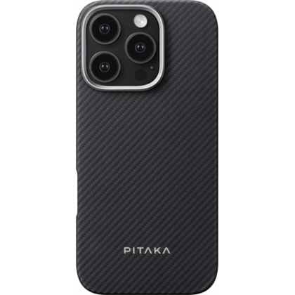 Чехол iPhone 16 Pro Max Pitaka Ultra-Slim Case (Black / Gray)