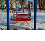 Подвесной мост с деревянными перекладинами