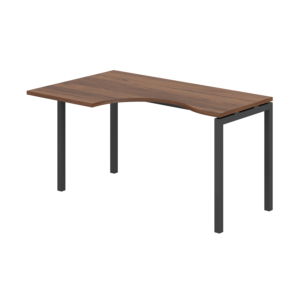 Стол эргономичный на металлокаркасе (антрацит) SIGMA (СИГМА) МК60х30