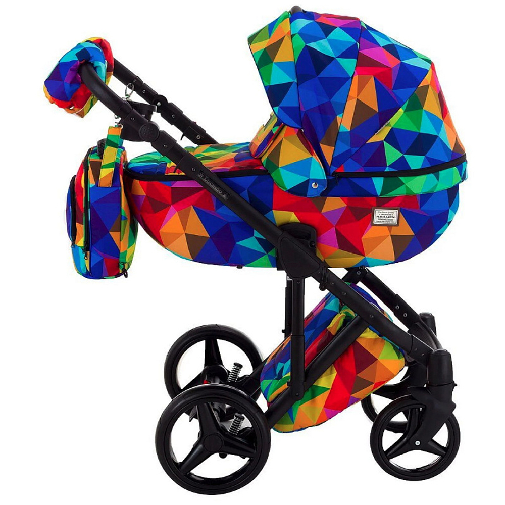 Детская коляска Adamex Luciano 2 в 1 Y123 радуга